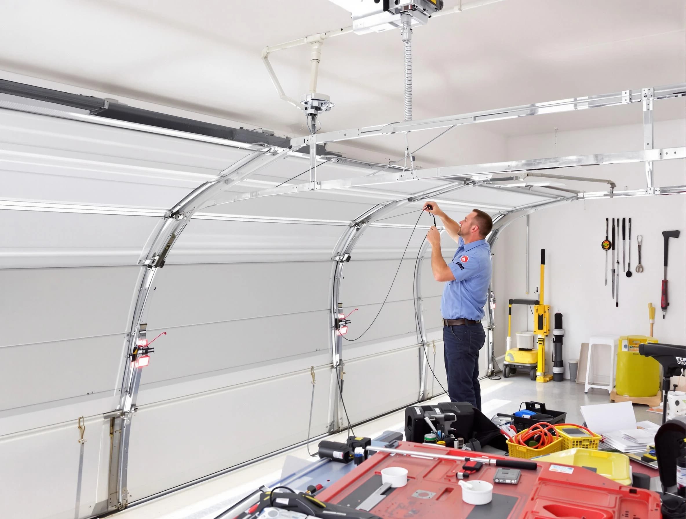 Garage door cable repair service by Morgan Garage Door Repair in Morgan