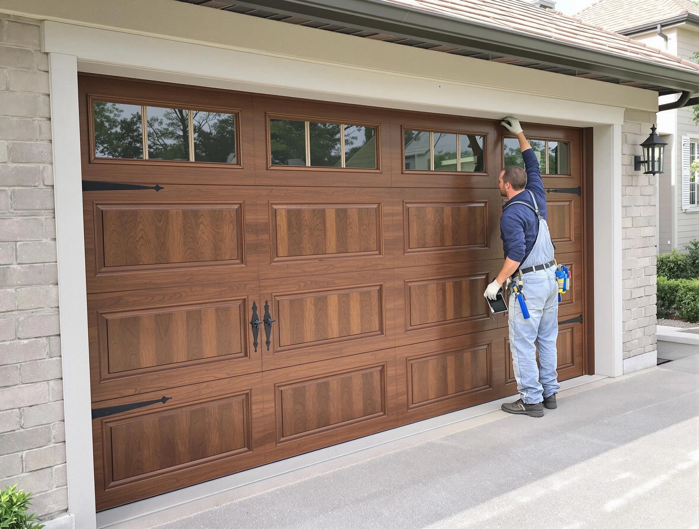 Custom garage door showcase by Morgan Garage Door Repair in Morgan