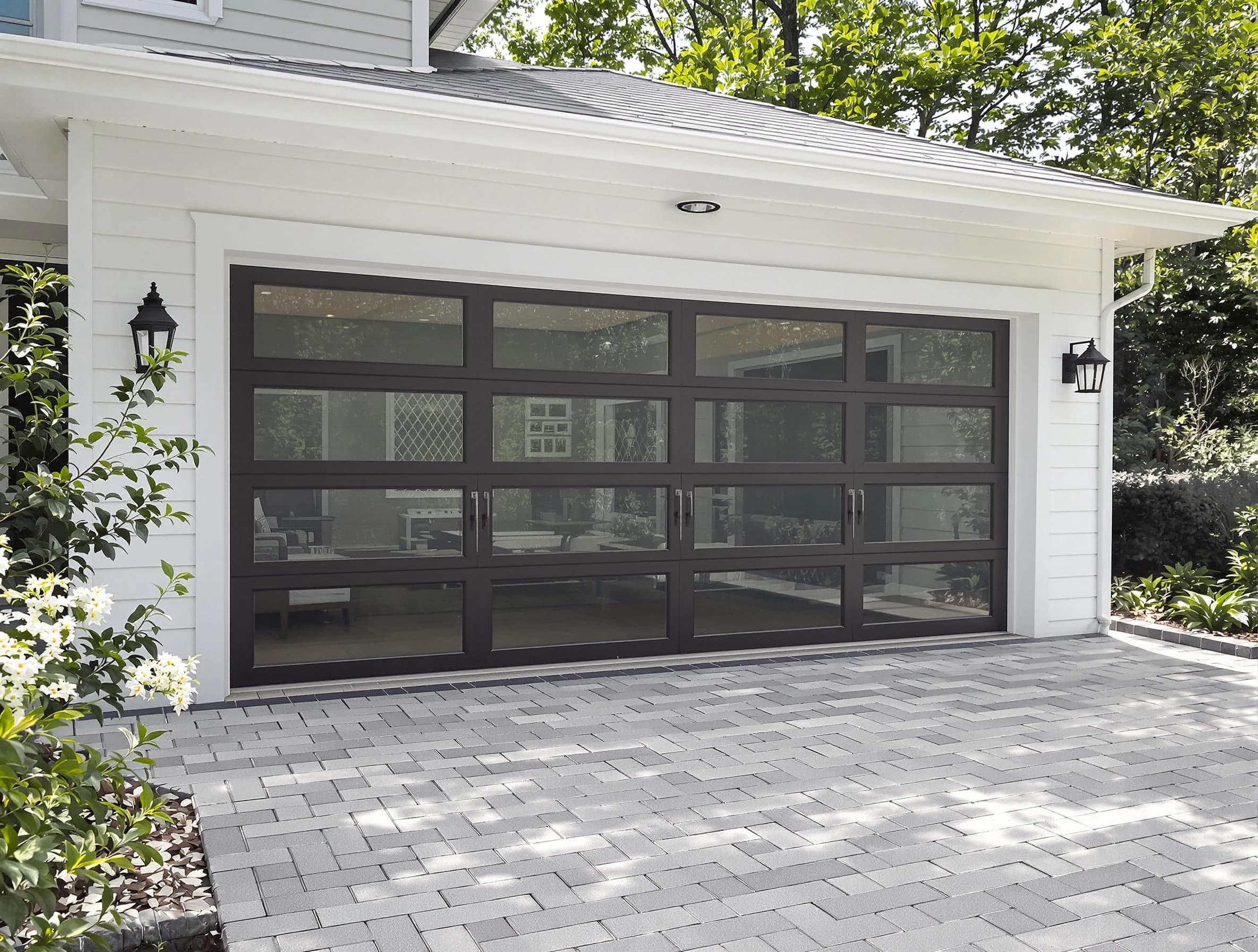 Morgan Garage Door Repair design specialist presenting custom garage door options to Morgan homeowner