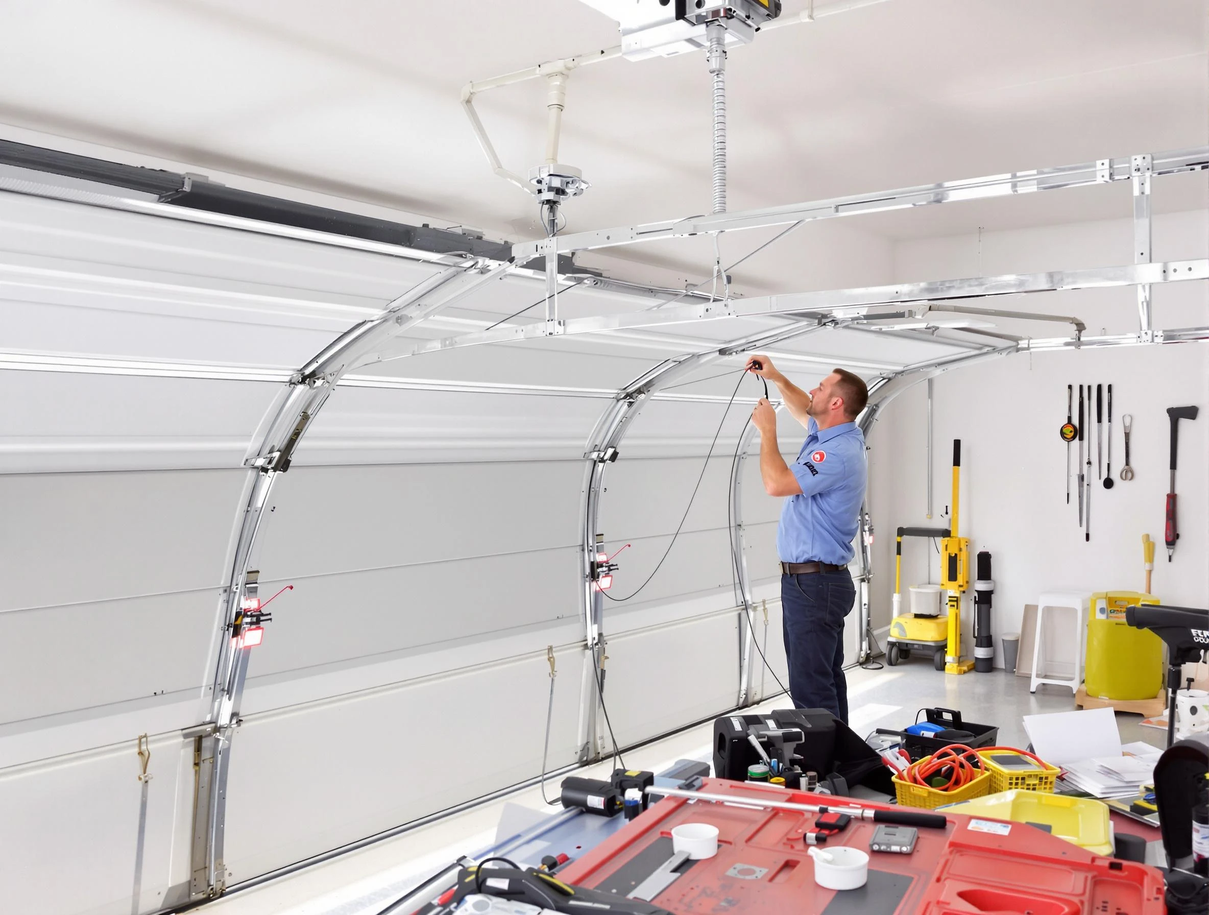 Garage door cable repair service by Morgan Garage Door Repair in Morgan