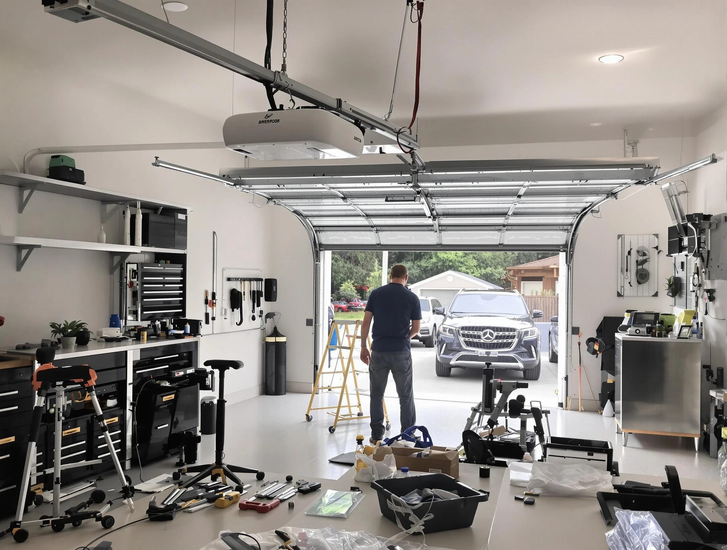 Garage door opener installation by Morgan Garage Door Repair in Morgan
