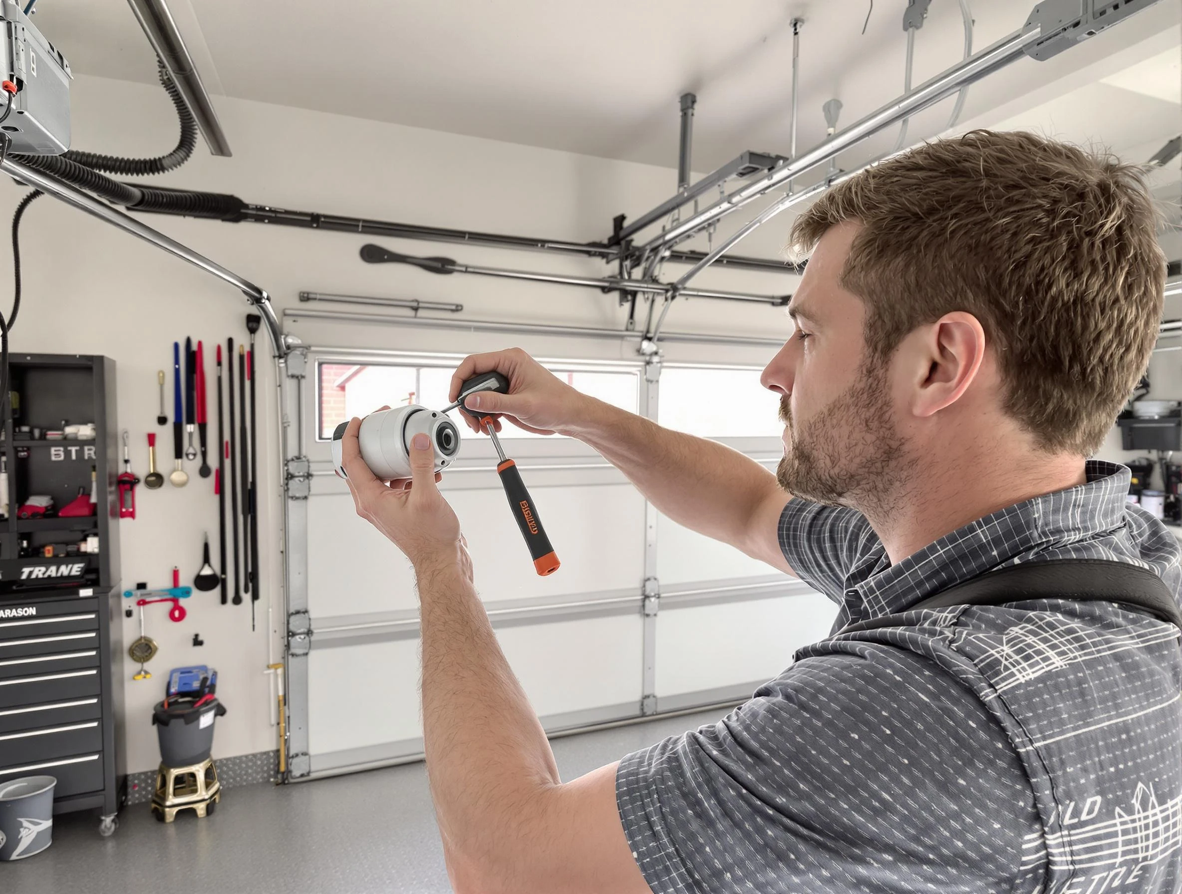 Garage door opener repair service by Morgan Garage Door Repair in Morgan