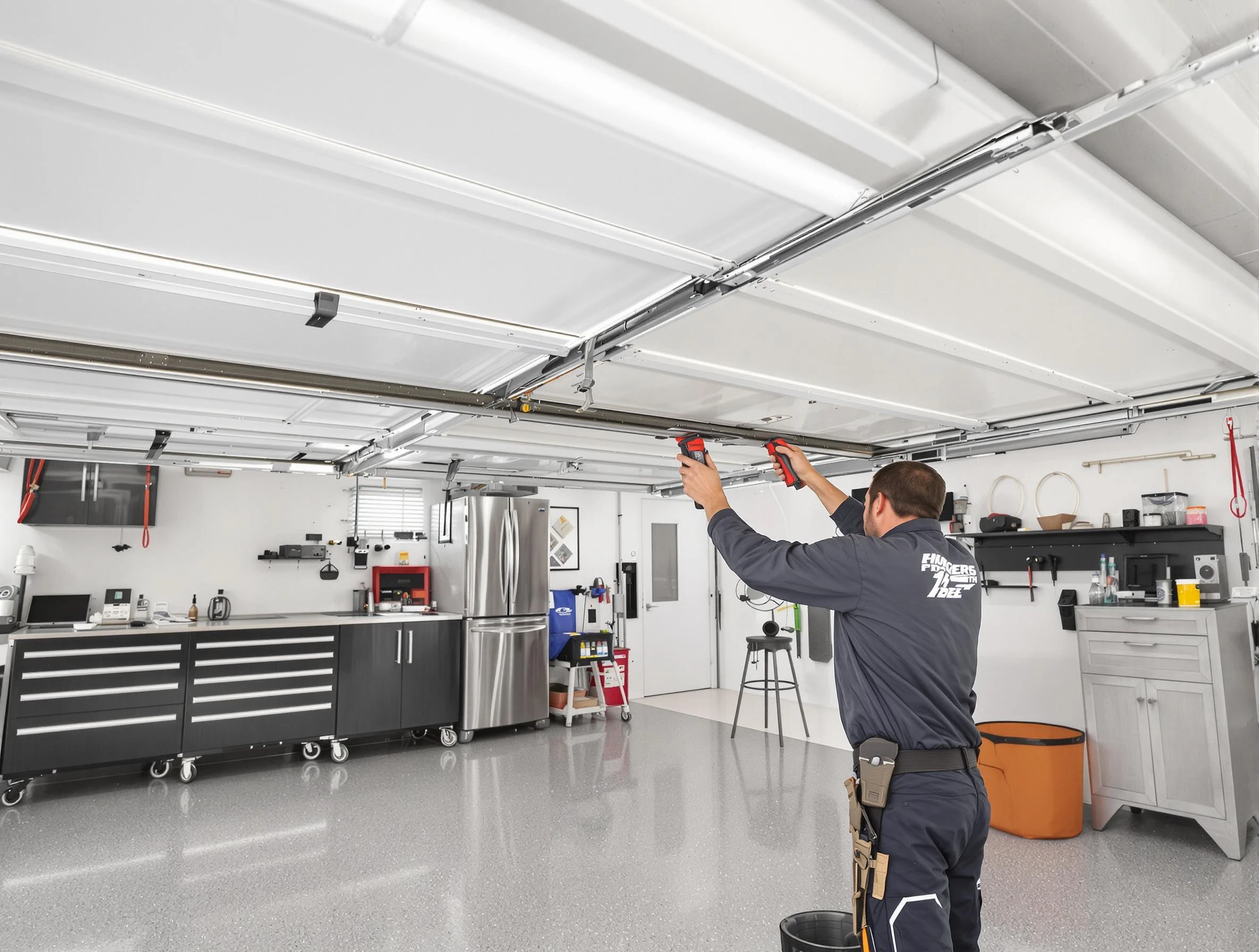 Overhead garage door repair service by Morgan Garage Door Repair in Morgan